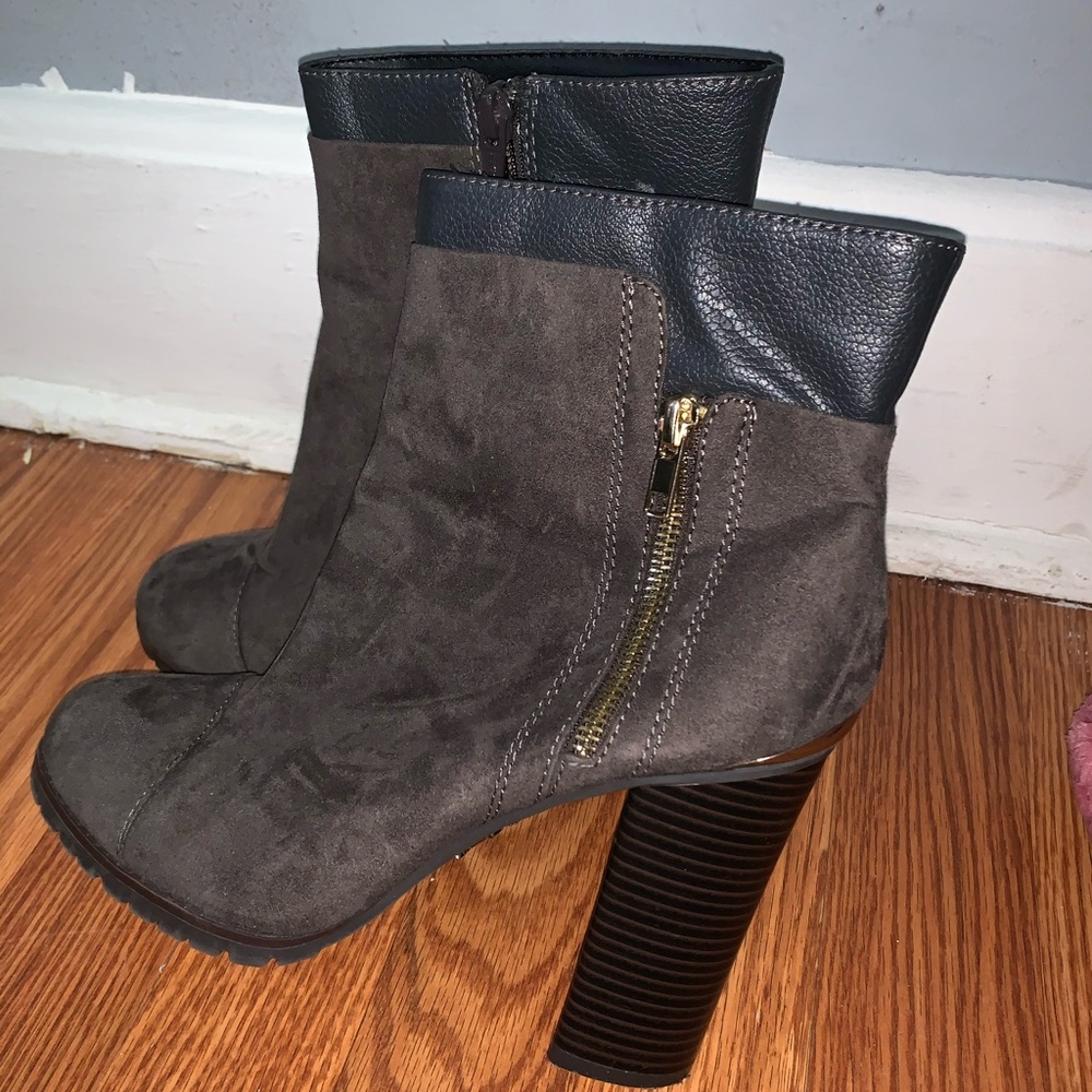 Authentic Juicy Couture Taupe Booties